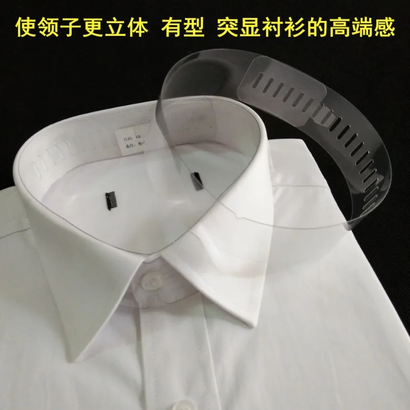 1000pcs Transparent Shirt Collar Plastic Collar Stays