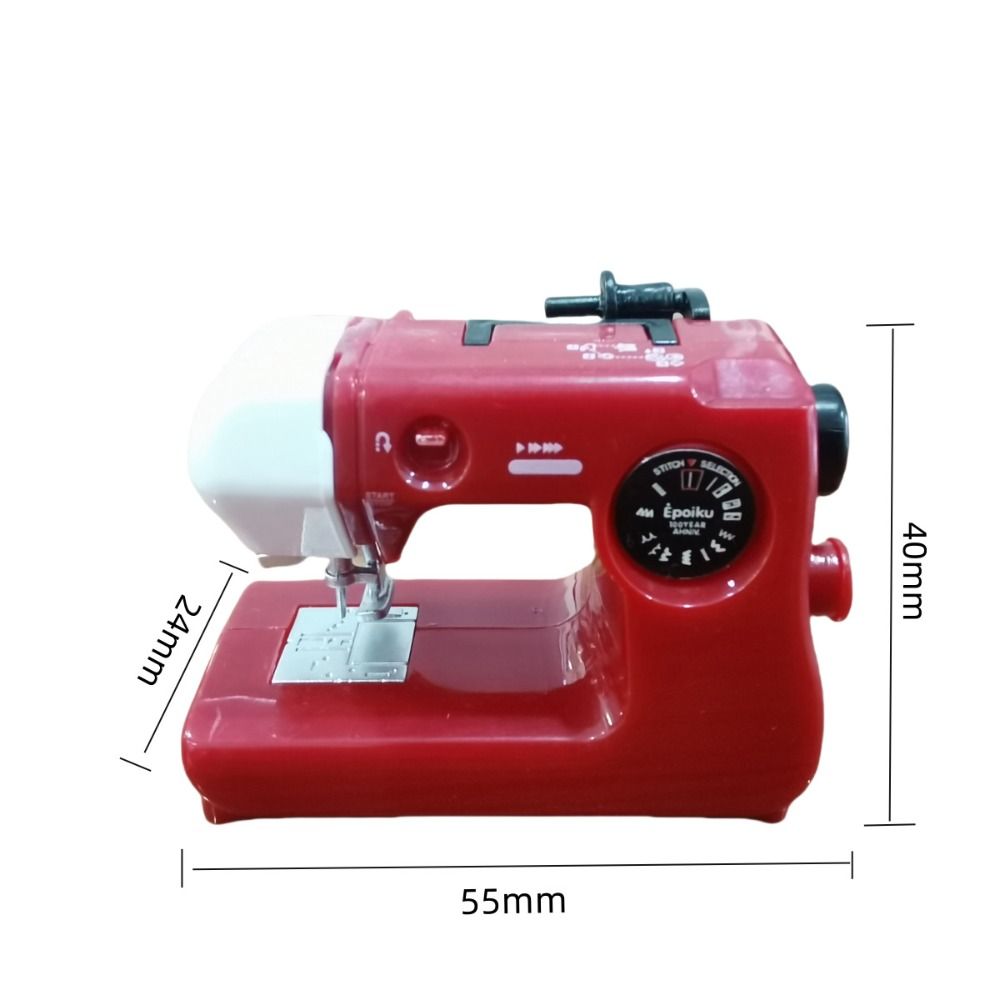 Tragbare Nähmaschine Modell Mini elektrische Haushalt Handwerk Ausbessern Overlock 12 Stiche mit Nähfußpedal Anfänger
