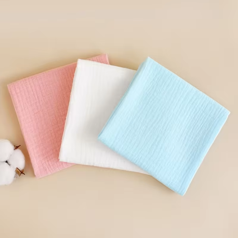 8 ピース/パックソフトコットンベビーガーゼおむつ、洗える、再利用可能な二重層ソフトベビータオルベビーおむつ新生児おむつ