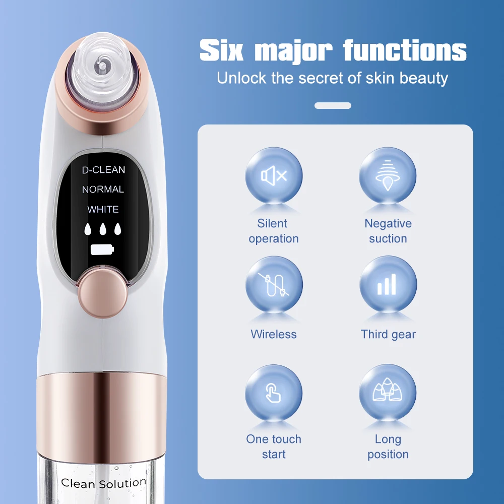 Electric Blackhead Remover Pore Vacuum Cleaner Facial Black Dots Vacuum Cleaner Pimple Acne Blackhead Removal Black Dots Remover