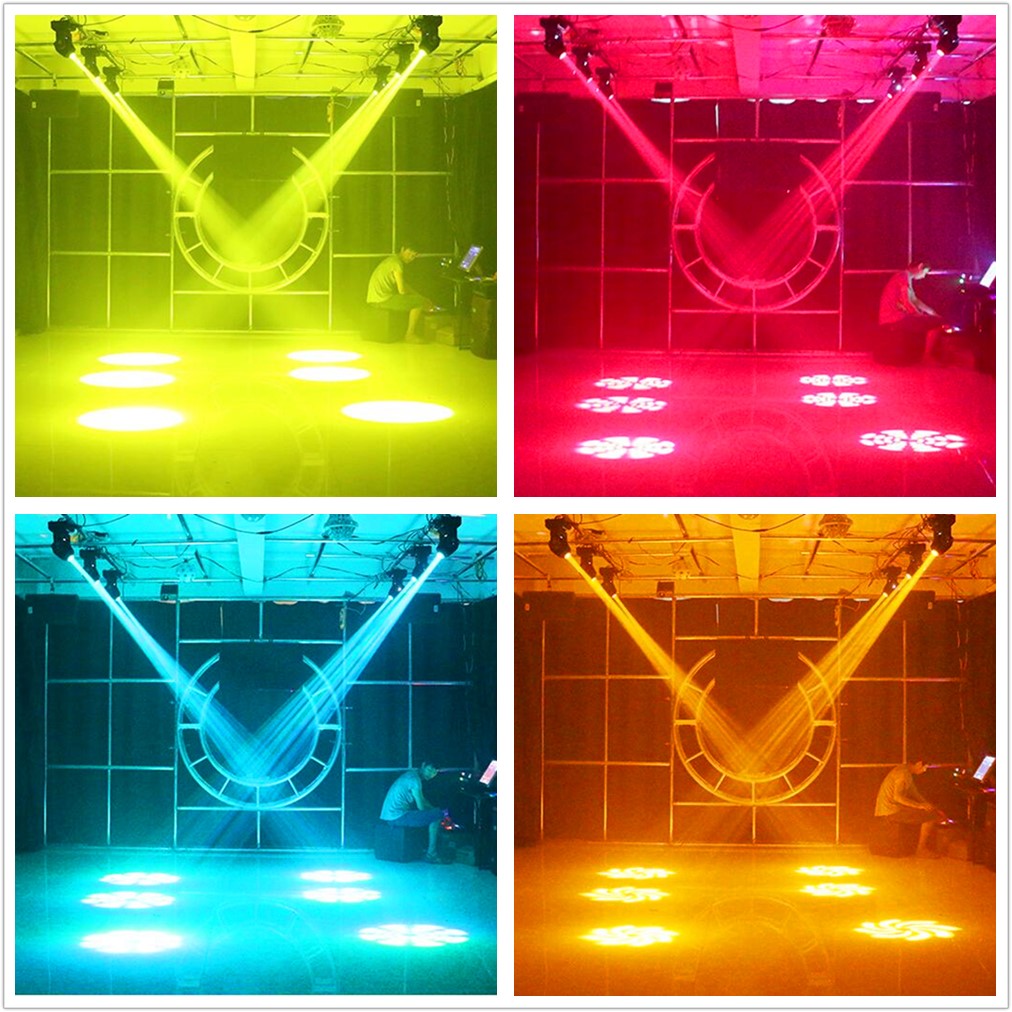 2 uds 60W Mini Led Dmx Gobo foco con cabezal móvil para Club Dj iluminación de escenario fiesta discoteca evento de boda