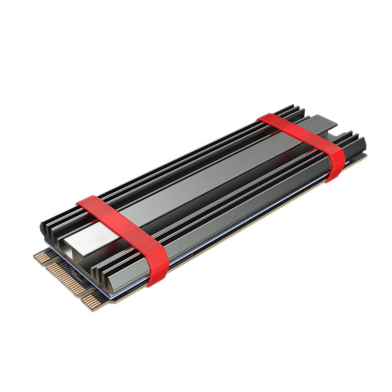 TEUCER M.2 SSD Heatsink M2 2280 Solid State Hard Disk Aluminum Heatsink Gasket with Thermal Silicone Pad PS5 Desktop PC
