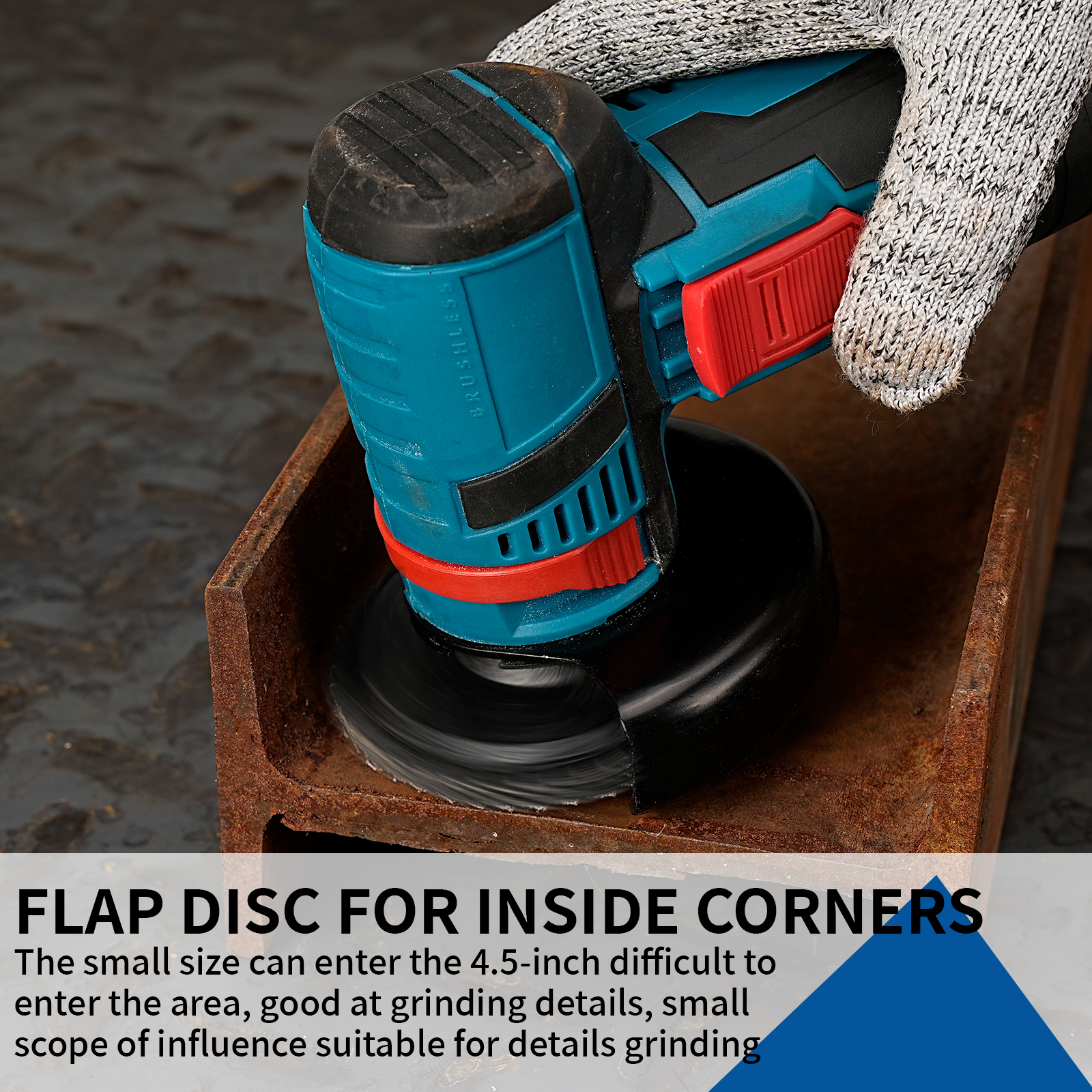 Discos de lijado profesionales para amoladora angular, discos de aleta de 75mm