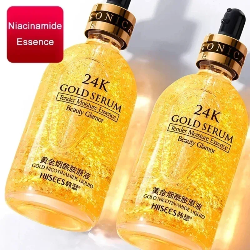 Vàng 24K Mặt Serum Hyaluronic Acid Serum Trị Mụn Dưỡng Ẩm Tinh Chất Kem Dưỡng Trắng Da Ban Ngày Loại Kem Chống Lão Hóa Chống Nhăn Da chăm Sóc