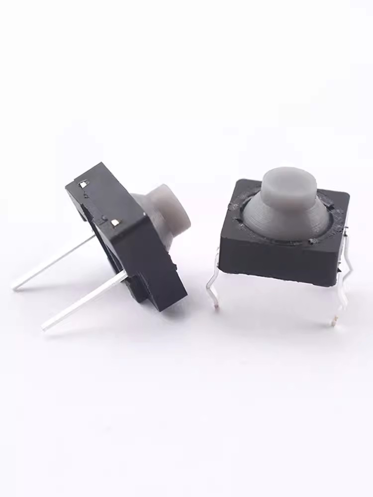 10PCS Touch switch 8*8*5 Pin 5H Silica Gel Silent Button 8*8*5MM Two Feet FeetPin Conductive Silicone Button switch 4pin 8x8x5 m