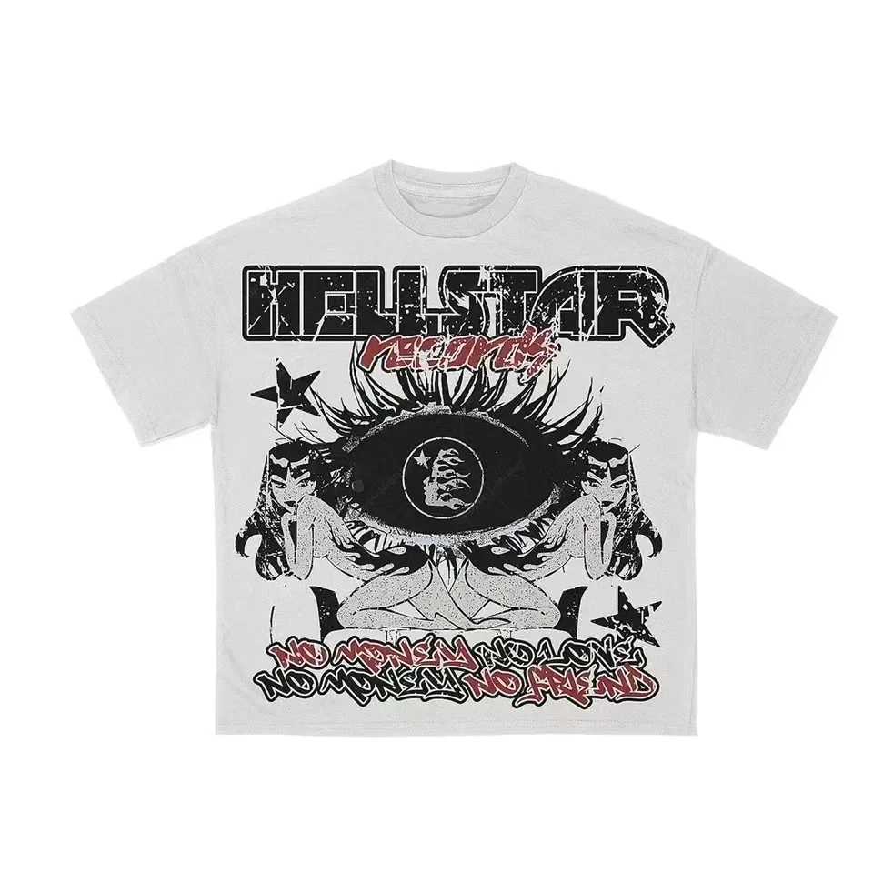 Gothic ฤดูร้อนใหม่ใหม่ Tapout TShirt ผู้หญิงบุรุษผ้าฝ้ายพิมพ์แขนสั้น Y2k Punk รอบคอ Retro Casual Niche unisex