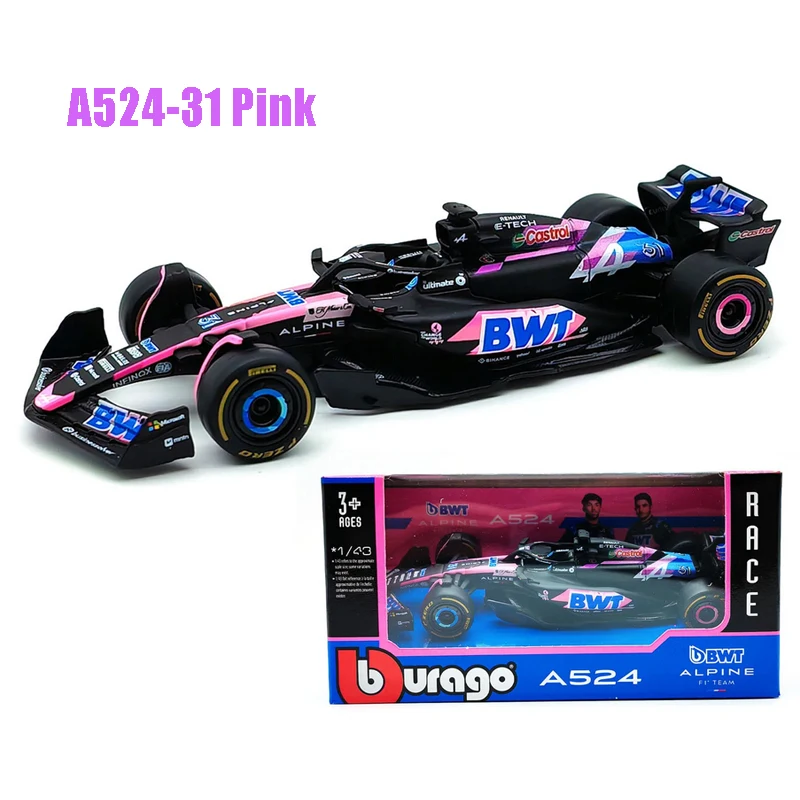Bbugo 1:43 F1 2024 레드불 레이싱 태그호이어 RB20 페라리 SF24 레이싱 알파인 A524 맥라렌 MCL60 모나코 F1 MCL38 포뮬러 카