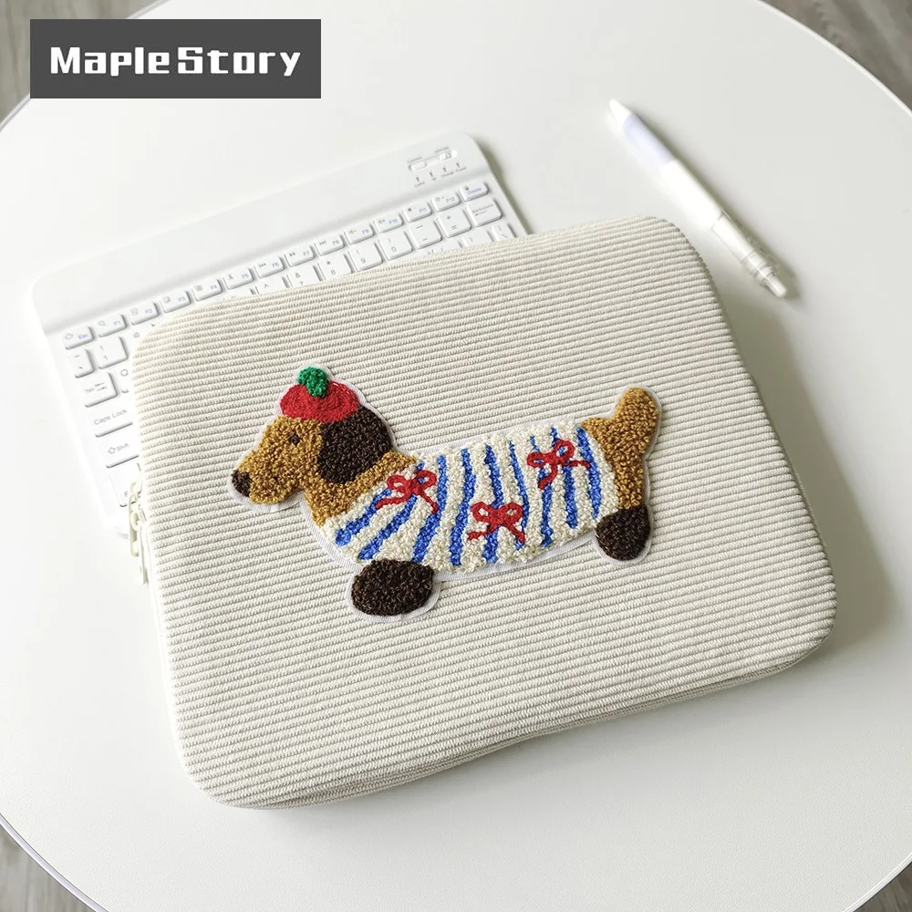Süße Hunde Laptop-Hülle Tasche 13–14 15–16 Zoll Dackel Haustier schützende Computer-Hüllen Laptop-Abdeckung 9,7–11 Zoll Tablet-Reiseabdeckung