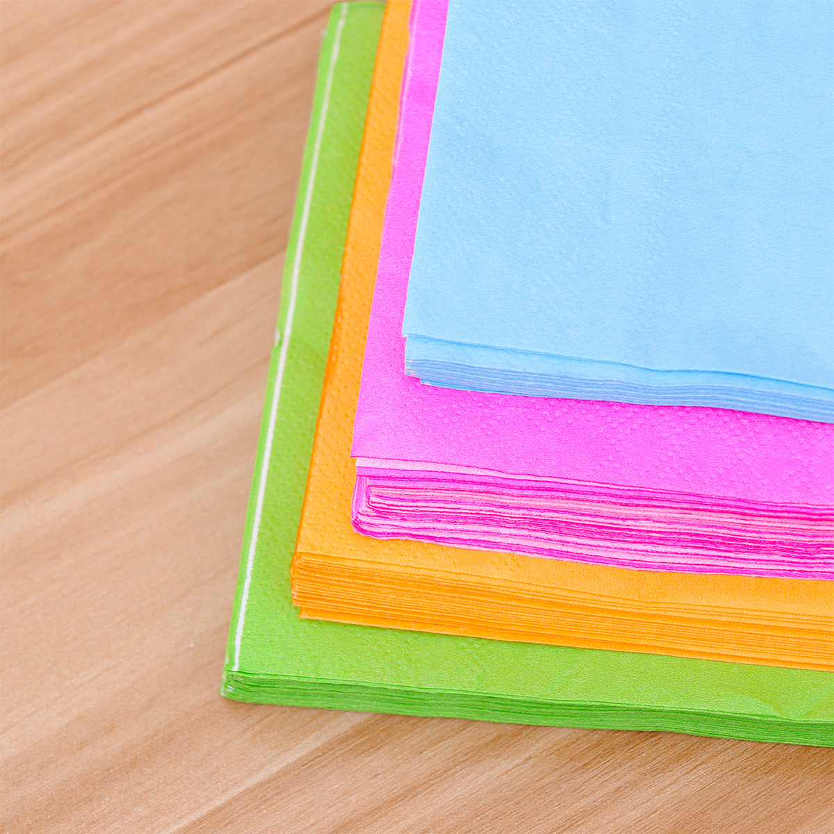 80 Pcs Dinner Napkins Paper Towel Solid Color Tissue Cocktail Pure Serviette Handkerchief