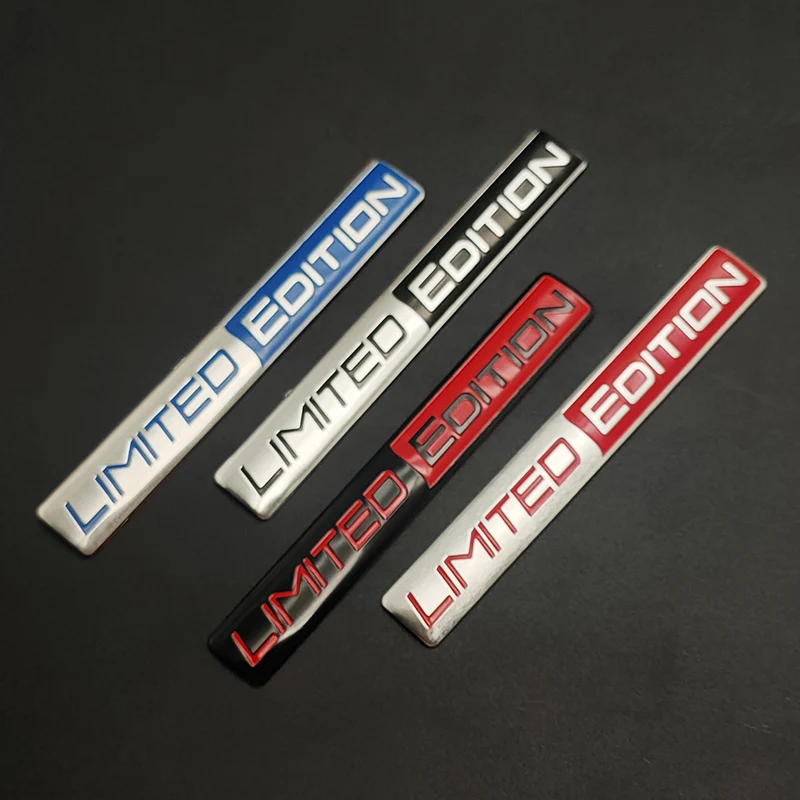 Aluminiowe logo Edycja limitowana Emblemat Naklejka na bagażnik samochodowy Naklejka Odznaka na naklejki motocyklowe Tuning samochodowy Akcesoria dekoracyjne