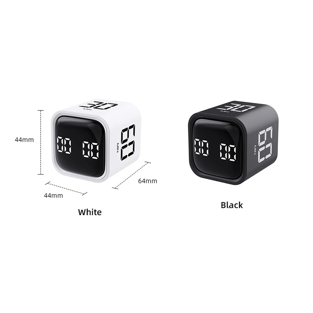 Produttività Cube Timer sensore di gravità Flipping Display a LED 4 Preset Time Dual Modes conto alla rovescia studio di cottura Mini Timer digitale