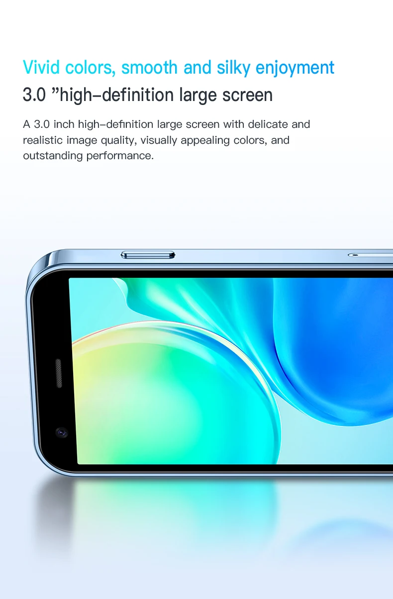 SOYES XS15 Mini Smartphone azul Android 8,1 Pantalla de 3,0 pulgadas Android 8,1 Almacenamiento 2/16 Doble SIM Doble modo de reposo Soporte Play Store