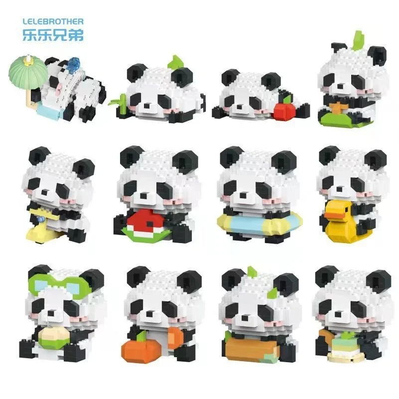 Новое поступлениеKawaii, детская вечеринка, панда, домашнее животное, детское раннее образование, образовательные сборки, строительные блоки, игрушки, подарок на праздник