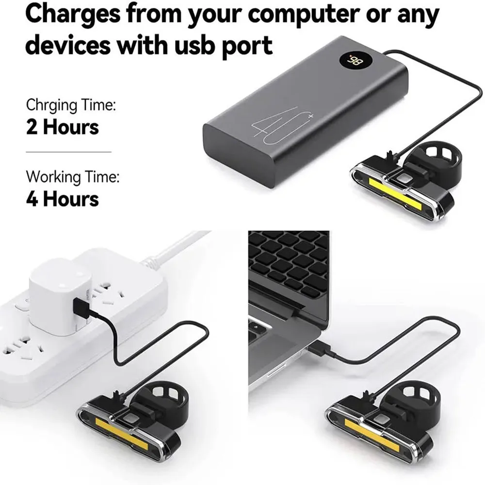 3-kolorowe tylne światło rowerowe USB akumulatorowa tylna lampa rowerowa wodoodporne tylne światła ostrzegawcze roweru MTB