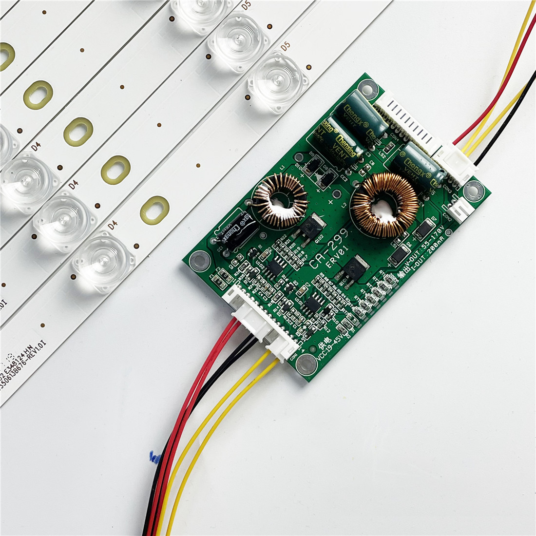 10 pcs 425mm LED Backlight strip 5 Lamp kit Board Optical Lens Fliter for 39 40 42 43 inch LCD TV 12V input update CCFL