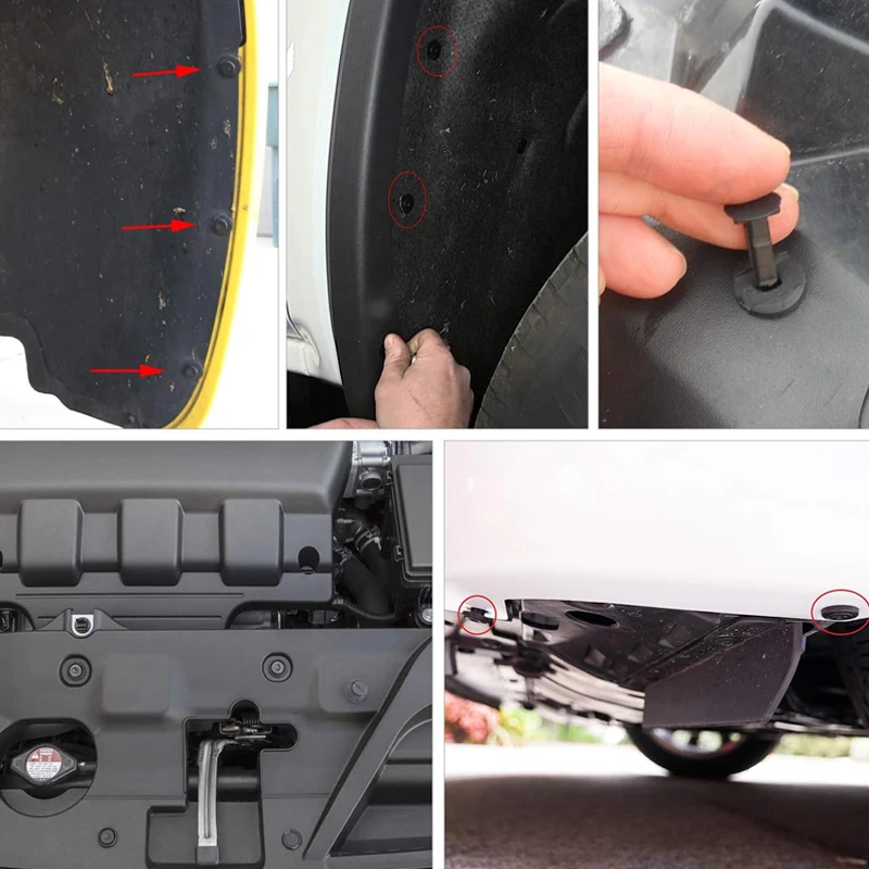 50/100/190 Pcs Stoßstange Clips Auto Schnalle Teile Kit Mehrere Stil Kunststoff Retainer Befestigungen Clip Auto Körper Push nieten