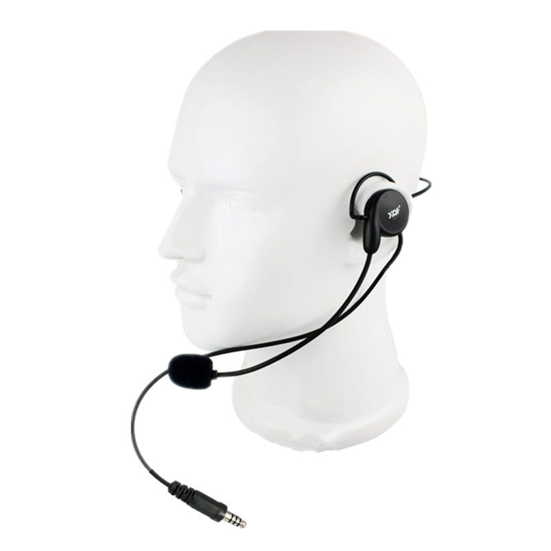 Tactical Radio Headset Auricular Unilateral Headphone Mic with U94 PTT For Kenwood Baofeng UV-5R UV-82 Walkie Talkie