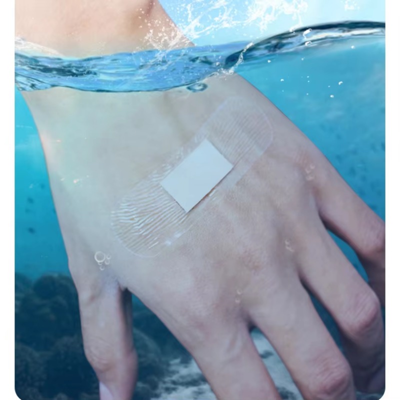 120 ชิ้น PU โปร่งใสกันน้ํา Band Aid กาวทางการแพทย์แถบพลาสเตอร์สําหรับบาดแผลกีฬาอาบน้ํา