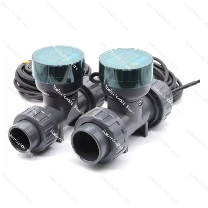 Flowmeter Air Digital Cerdas Diameter Pipa Besar Transmisi 485 Pipa Cairan Flowmeter Air Digital Tahan