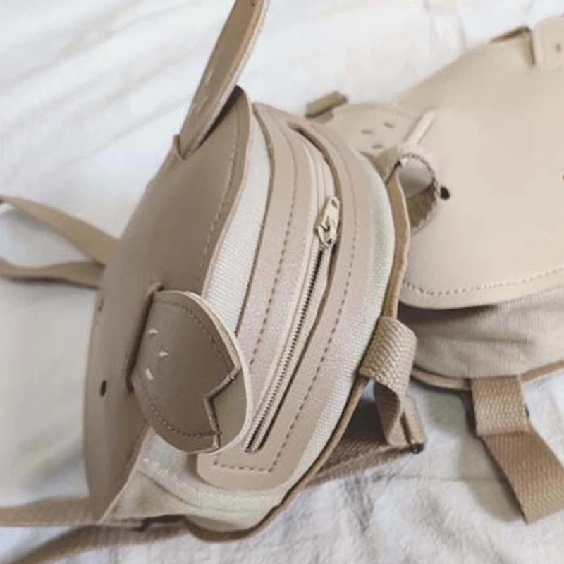 Mochila de piel sintética con dibujos animados para niños, bolsa de mensajero, accesorios de princesa, ideal para guardería