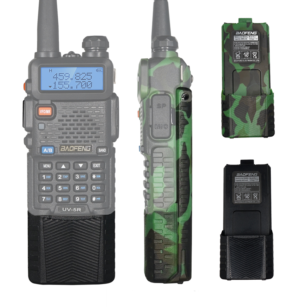 Baofeng 1800mAH/3800mAh UV-5R Walkie Talkie Vergrößern Li-Ion Akku BL-5 Für UV5R UV5RE UV5RA Zwei Weg Radio zubehör Power
