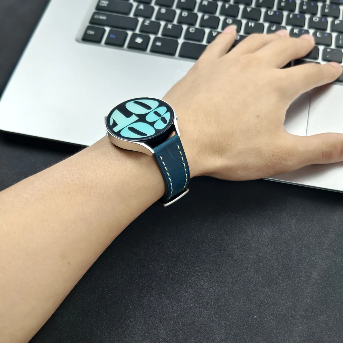 Correa de cuero de 22mm y 20mm para HUAWEI WATCH GT 4, 46mm, 4Pro GT3/2 Pro, banda suave de 42mm para Samsung Galaxy Watch 7/6/5/4 40mm