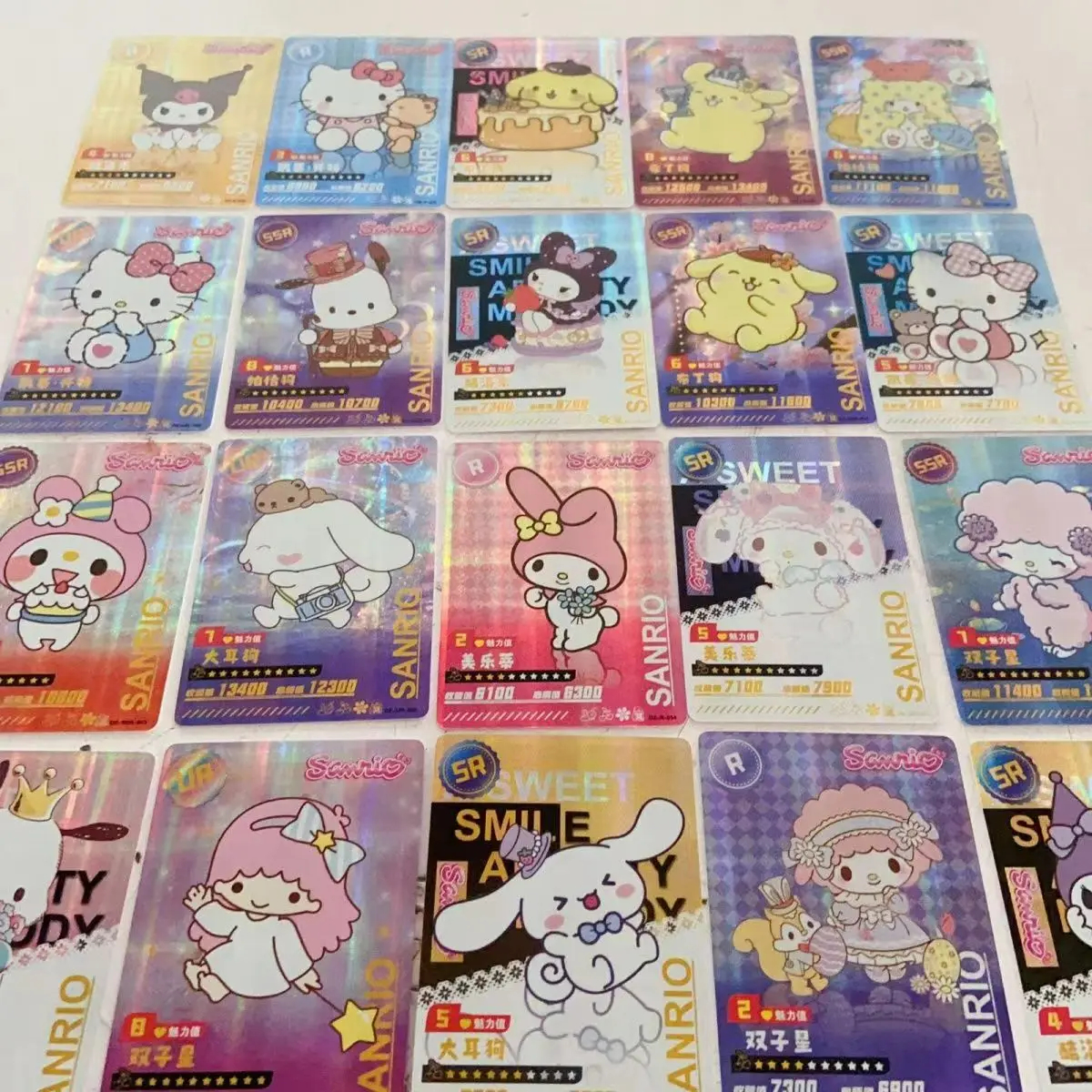 การ์ด Sanrio Kuromi My Melody Trading Card เกม Hello Kitty Booster Box การ์ตูนน่ารักคอลเลกชันของเล่นคริสต์มาสของขวัญ