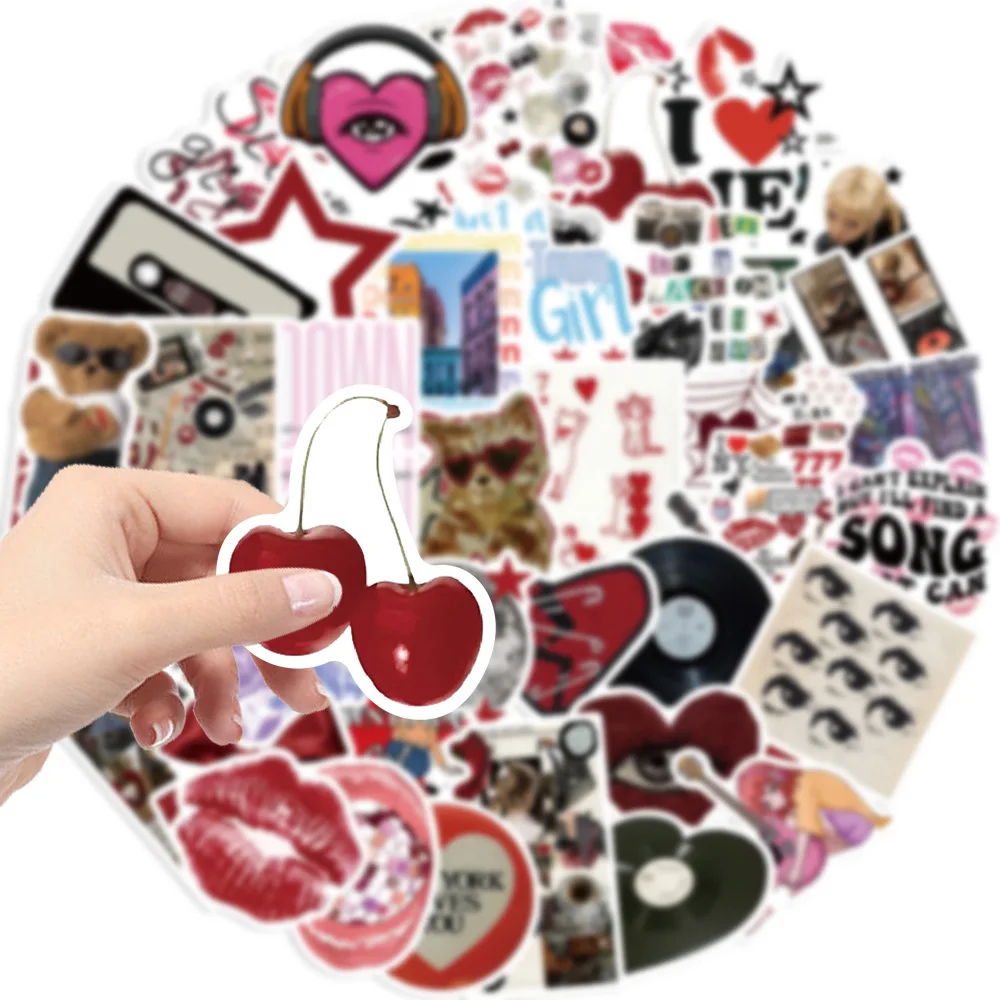 50Pcs Downtown Y2K Girls Stickers Aesthetic DIY Phone Laptop Luggage Skateboard Graffiti Decals Cartoon Sticker for Toy