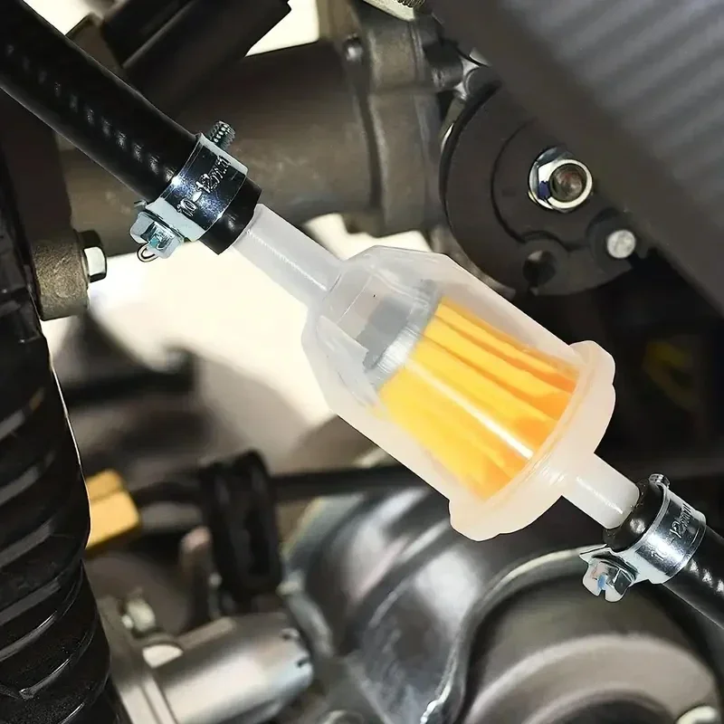1-6 uds filtro Universal de Gas/combustible en línea 6MM-8MM 1/4 "para cortacésped motor pequeño accesorios para automóviles accesorios de motocicleta aceite