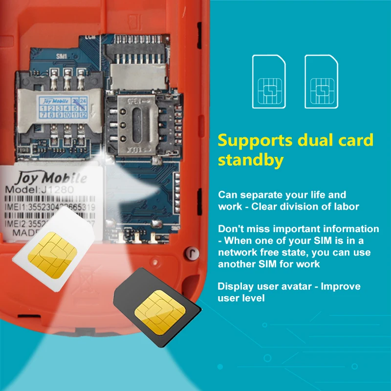 MKTEL J1280 คุณลักษณะโทรศัพท์ Strong ไฟฉาย 1.44 "จอแสดงผล Dual SIM Dual Standby MP3 MP4 วิทยุบลูทูธ GPRS 600mAh แบตเตอรี่