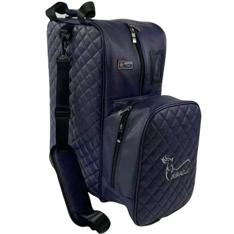 Nuova borsa per attrezzatura equestre professionale Stivali da equitazione Borsa per il trasporto Zaino portatile durevole in PU con scomparto per casco