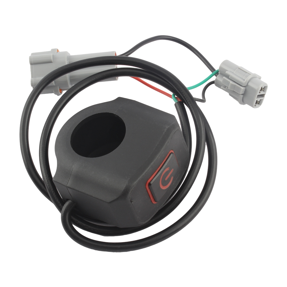 12V Universal Motorrad Lenker Elektrischer wasserdichter Schalter mit LED-Licht für Husqvarna Kawasaki Yamaha Honda KTM EXC XC SX