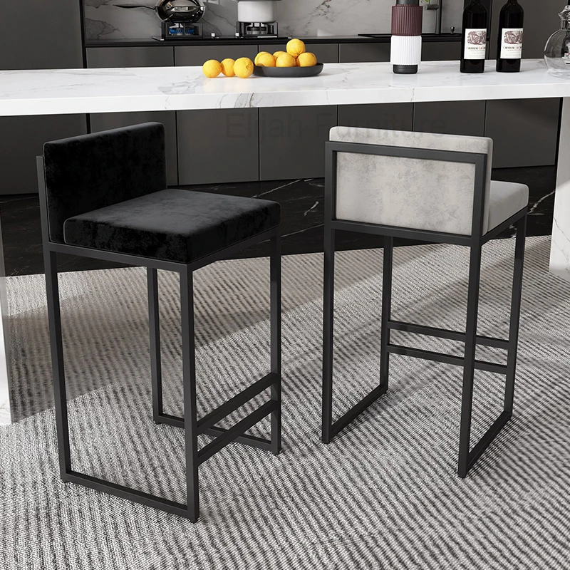 Escritório alto bancos de bar mesas recepção nordic ao ar livre designer metal compõem cadeiras jantar sala estar cadeira barra decoração