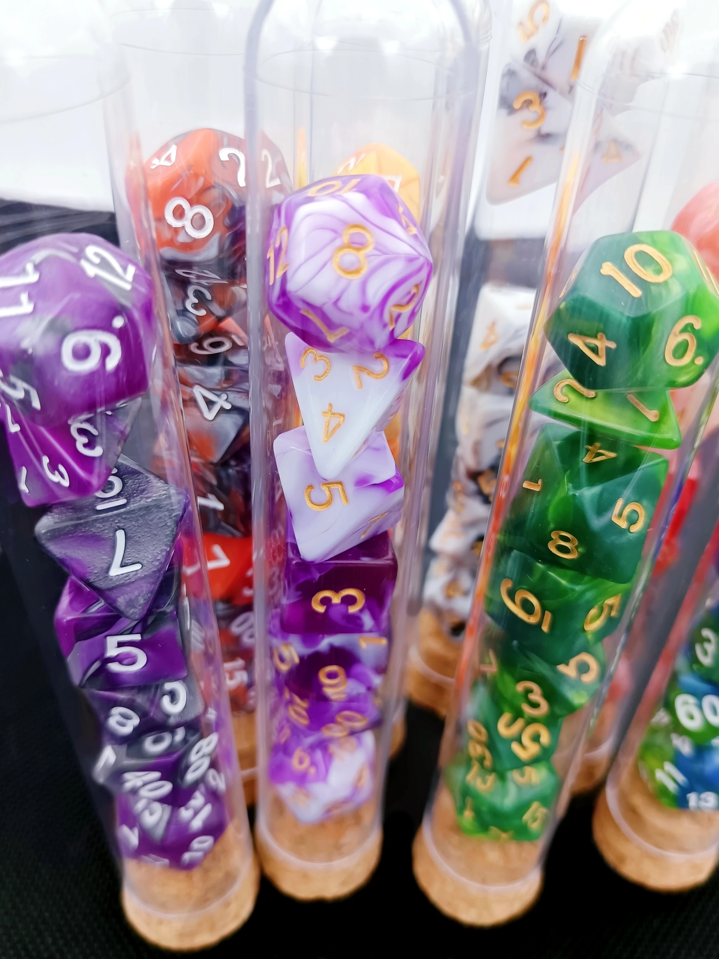 7 Teile/satz DND Mythologie Polyedrische D & D COC Würfel Set RPG Fantasy Trank Flasche |   Dungeons and Dragons Würfelset für Tischspiele