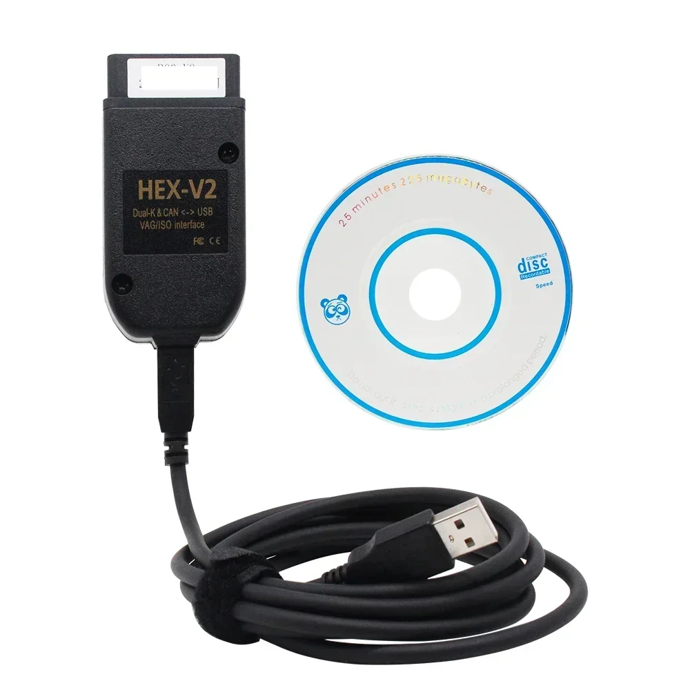 2025 para vag com HEX-V2 scanner obd2 ferramenta de diagnóstico cabo v24.7 multi-idioma hex v2 wesheu vag com para audi skoda vw carro