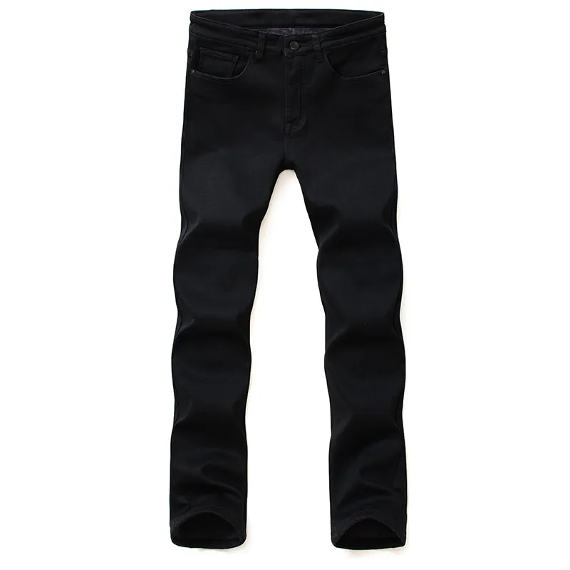 Primavera outono homens clássico marca de moda jeans homme homem estiramento macio preto motociclista masculino calças jeans dos homens macacão