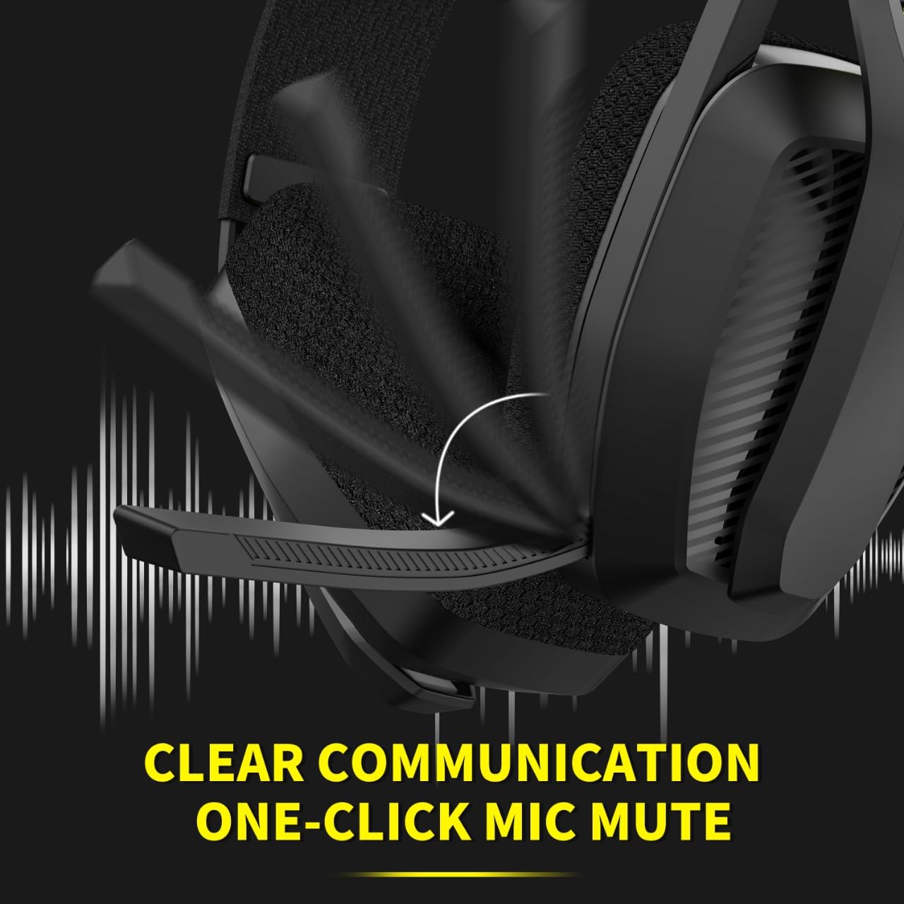 BINNUNE-auriculares inalámbricos para juegos, 2,4 GHz, con micrófono, para PS5, PS4, PC, Mac, Playstation, Bluetooth, con micrófono