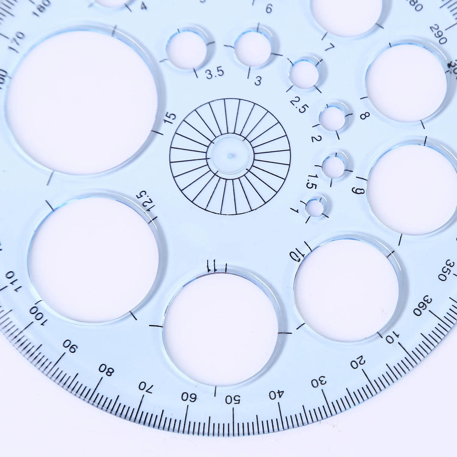 Multifunction Geometric Template Plastic Measuring Ruler Circles Drawing Shape Geometric Drawing Stencils Tools