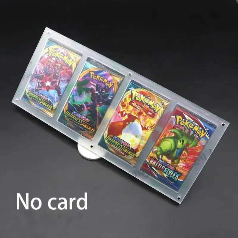 1/2/3/4/5 Slot Pokemon Fall Kartenpakete Halter Display Sammlung Spielkarten Schutz Magnetische Klare Magie Yugioh Plexiglas Box