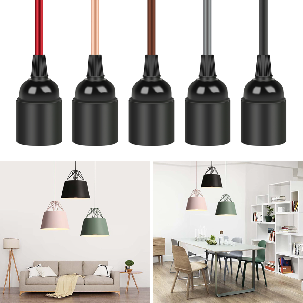 Lampensockelhalter, Netzkabel, 3/4 m, E27, UK, hängende Anhänger-LED-Leuchte, Lampenfassung, Kabeladapter mit Schalter, 220 V