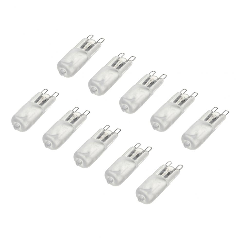 10pcs/lot G9 220-240V 40W Portable Warm White Halogen Bulb Light Lamp 3000-3500K Globe 230V Capsule Clear Bulbs