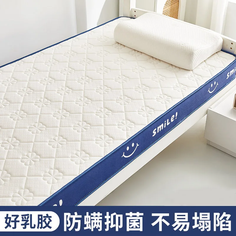 Colchón de algodón con memoria de látex para estudiantes, funda individual, cojín para el hogar, dormitorio, tatami, esponja