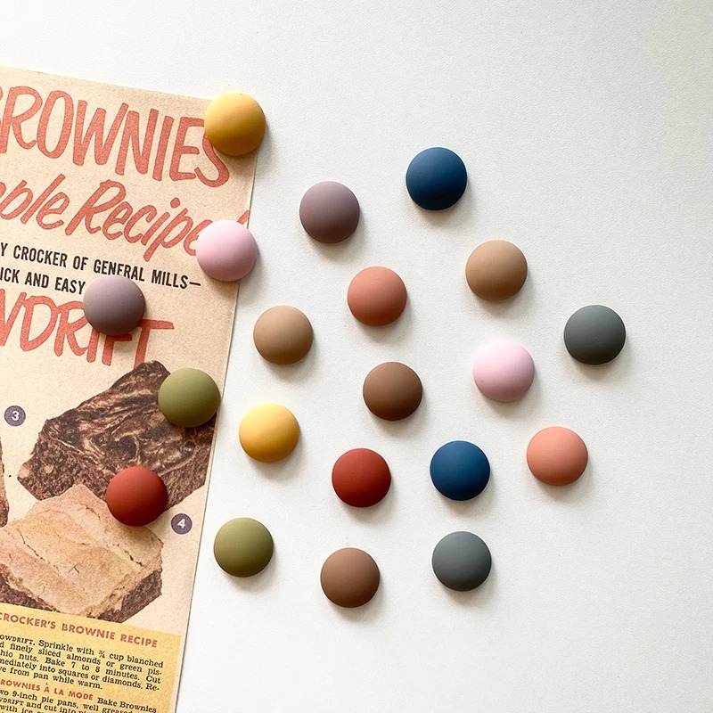 10pcs Mini Refrigerator Magnets with Colorful Candy Photo Wall Household Refrigerator Magnets Decorative Magnetic Stickers Home