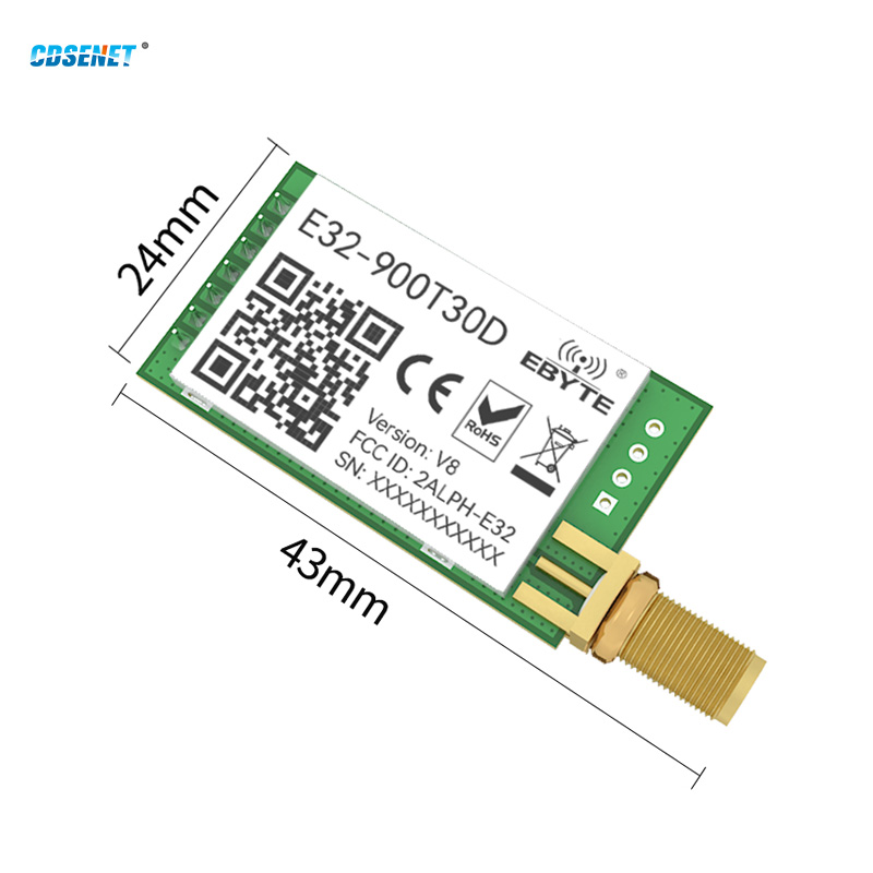 Long Range LoRa 915 MHz RF-Modul CDEBYTE E32-900T30D 1 W 915 MHz Wireless Transceiver iot Sender Empfänger