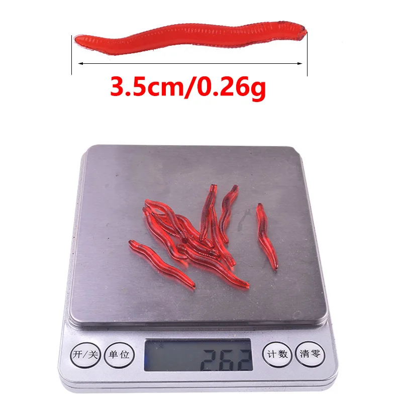 50 Hoặc 100 Chiếc Giun Đỏ Mềm Dụ Sống Động Như Thật Giun Đất Mùi Cá Dẻo Silicone Mồi Nhân Tạo Tôm Phụ Gia Cá Chép Câu Cá Bass giải Quyết