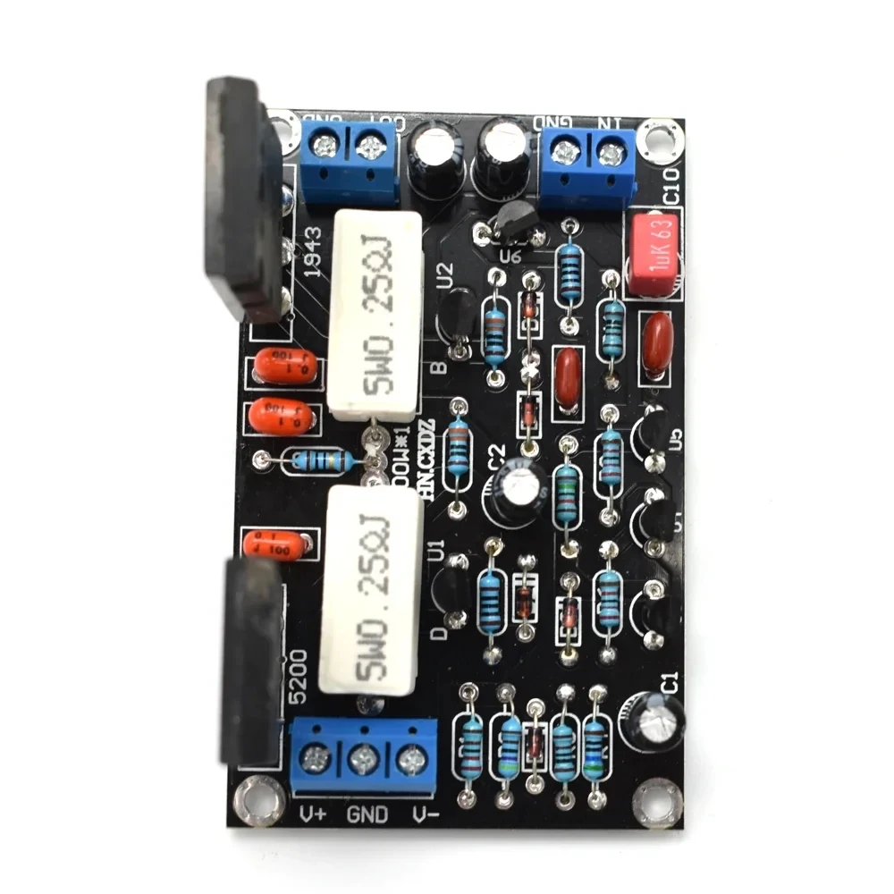 2SC5200+2SA1943 หลอด 100W DC 35V Mono Channel เครื่องขยายเสียงไฮไฟ Board