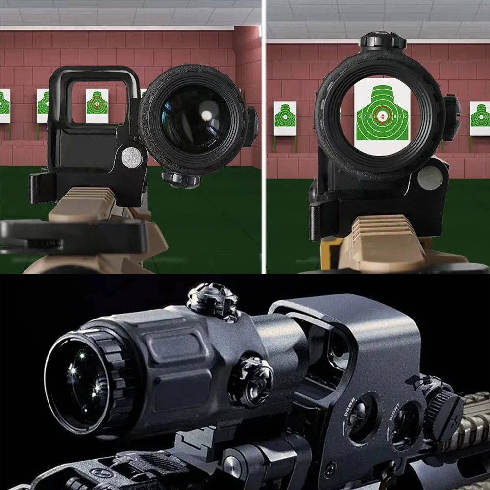 Mira reflexiva holográfica 558 + G33 Red Dot Optic Sight com combinação de lupa G33 3X com montagem QD flip integrada