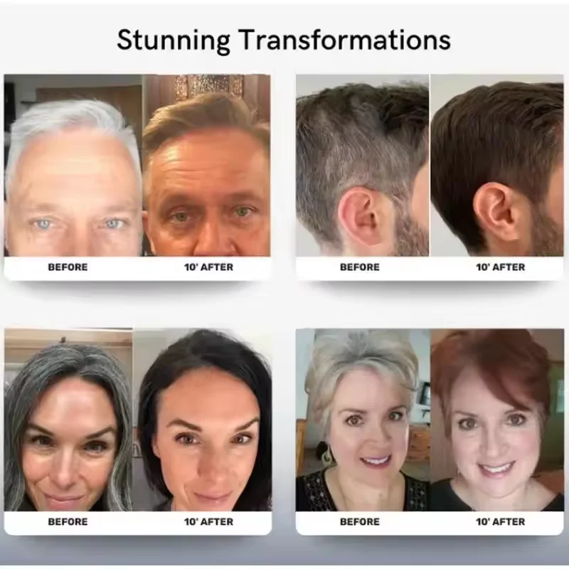 O mais recente shampoo para colorir rapidamente o shampoo natural com fórmula vegetal não danifica o controle do óleo, nutrição, natural, de longa duração