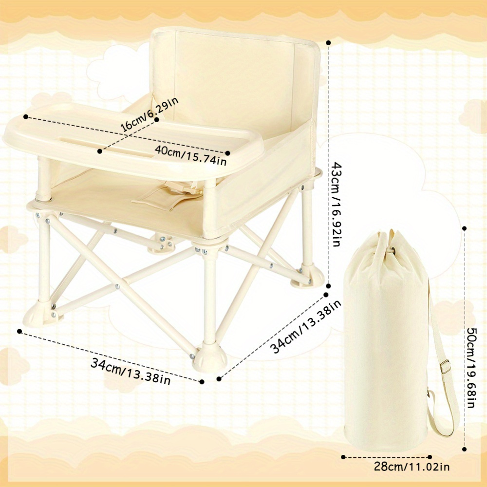 Trona elegante y duradera con reposapiés ajustable y cojín desmontable para una alimentación cómoda, perfecta para el crecimiento del bebé.