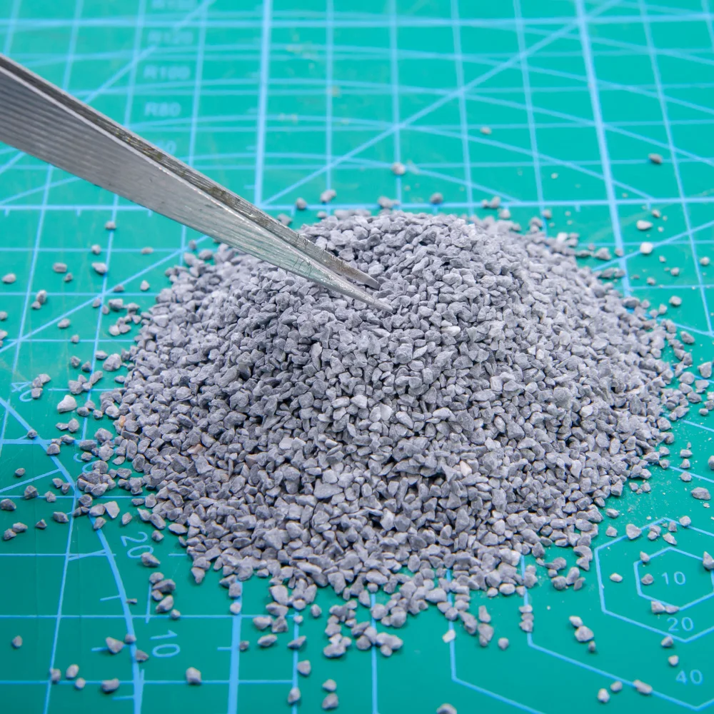 0.5-3MM Simulated Ballast Micro Railway Crushed Stone Roadbed Materials Model Scene Layout Diorama kits 50G/Bag